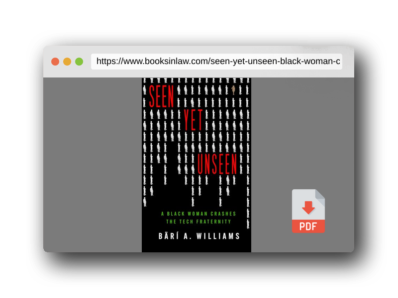 PDF Preview of the book Seen Yet Unseen: A Black Woman Crashes the Tech Fraternity