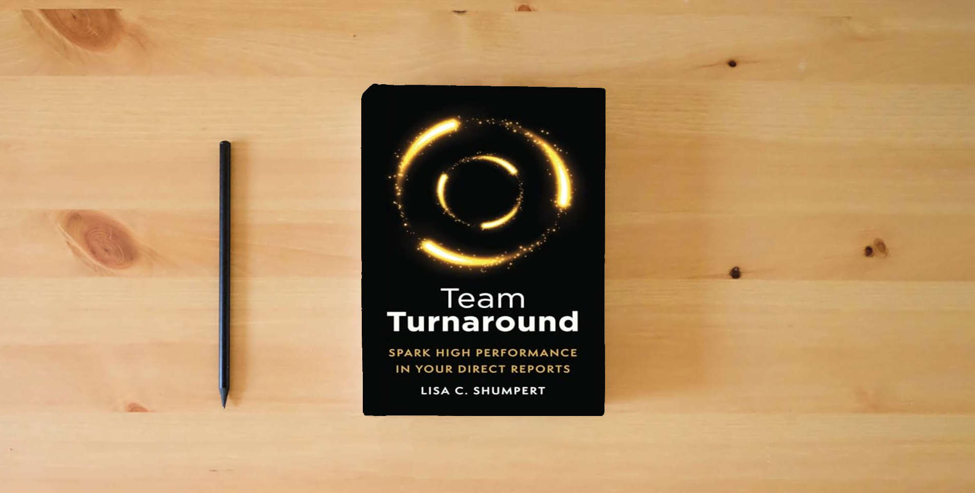 The book Team Turnaround: Spark High Performance in Your Direct Reports is on the table