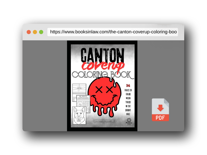 PDF Preview of the book The Canton Coverup Coloring Book