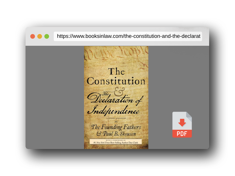 PDF Preview of the book The Constitution and the Declaration of Independence: The Constitution of the United States of America