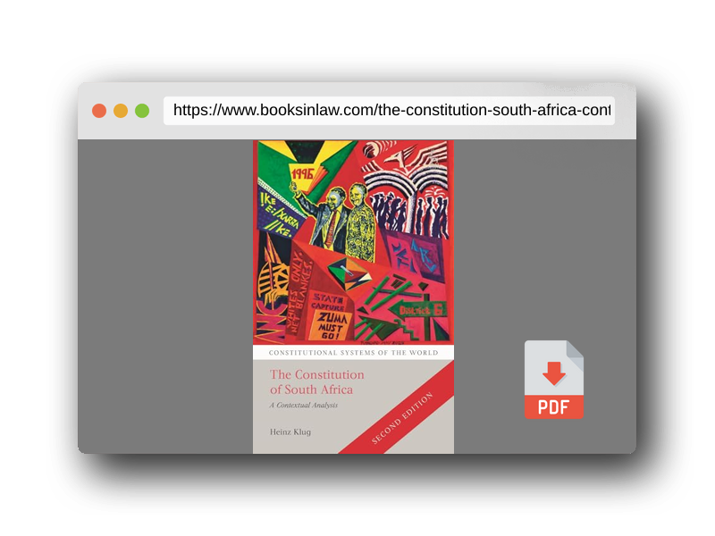 PDF Preview of the book The Constitution of South Africa: A Contextual Analysis (Constitutional Systems of the World)