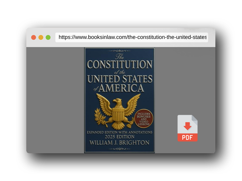 PDF Preview of the book The Constitution of the United States of America - Expanded Edition: An In-Depth Reference Guide Offering Detailed Insights into the U.S. ... of Independence, and the Bill of Rights