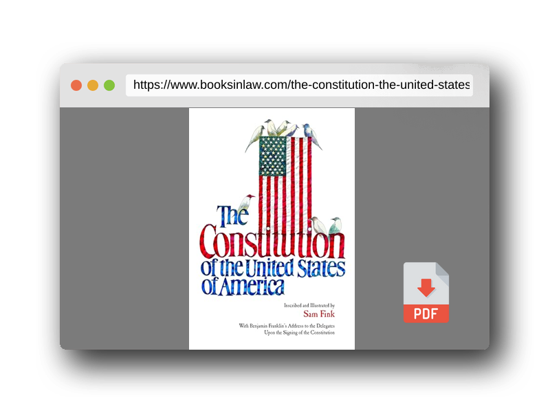 PDF Preview of the book The Constitution of the United States of America, Limited Edition