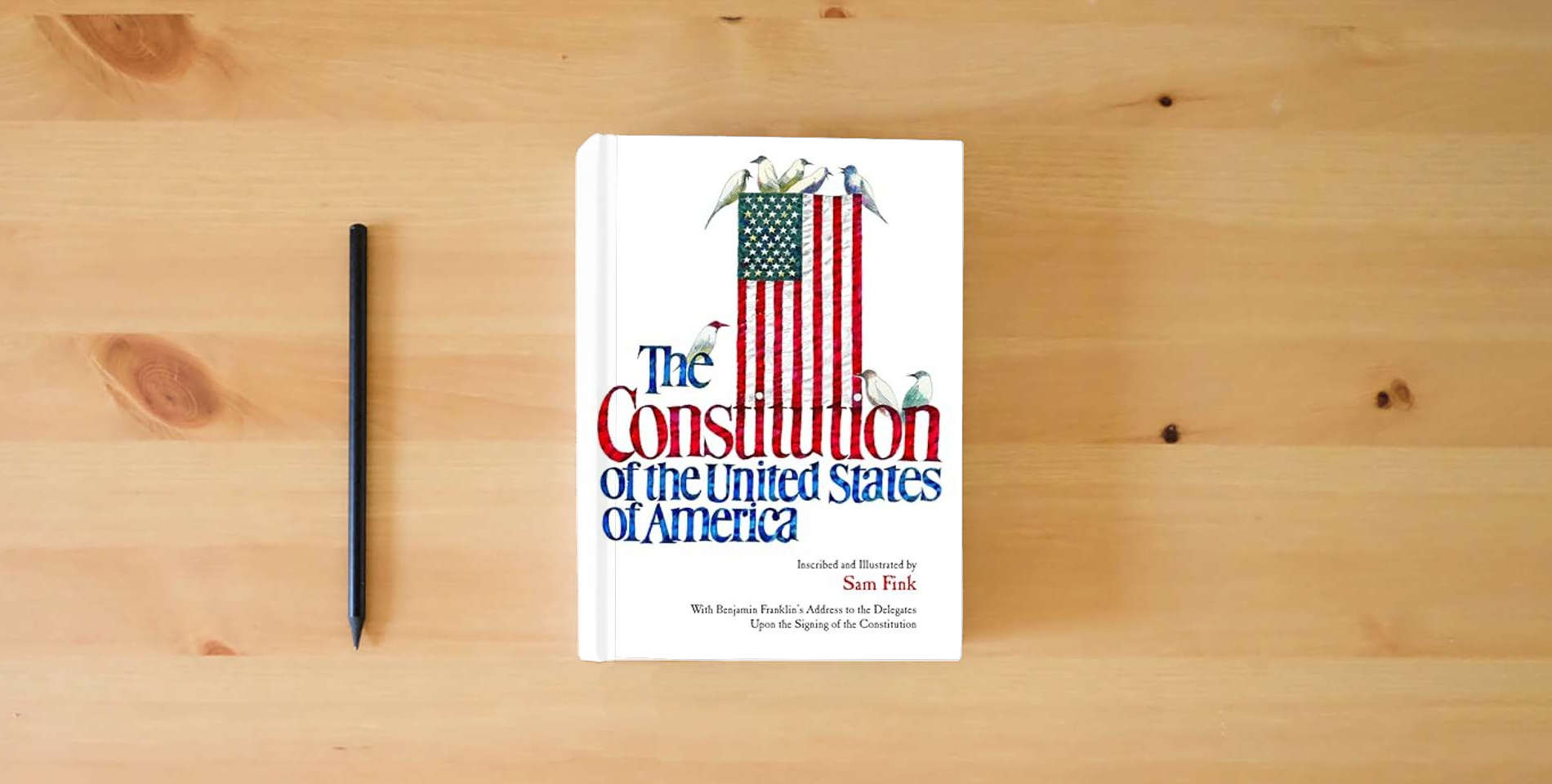 The book The Constitution of the United States of America, Limited Edition is on the table