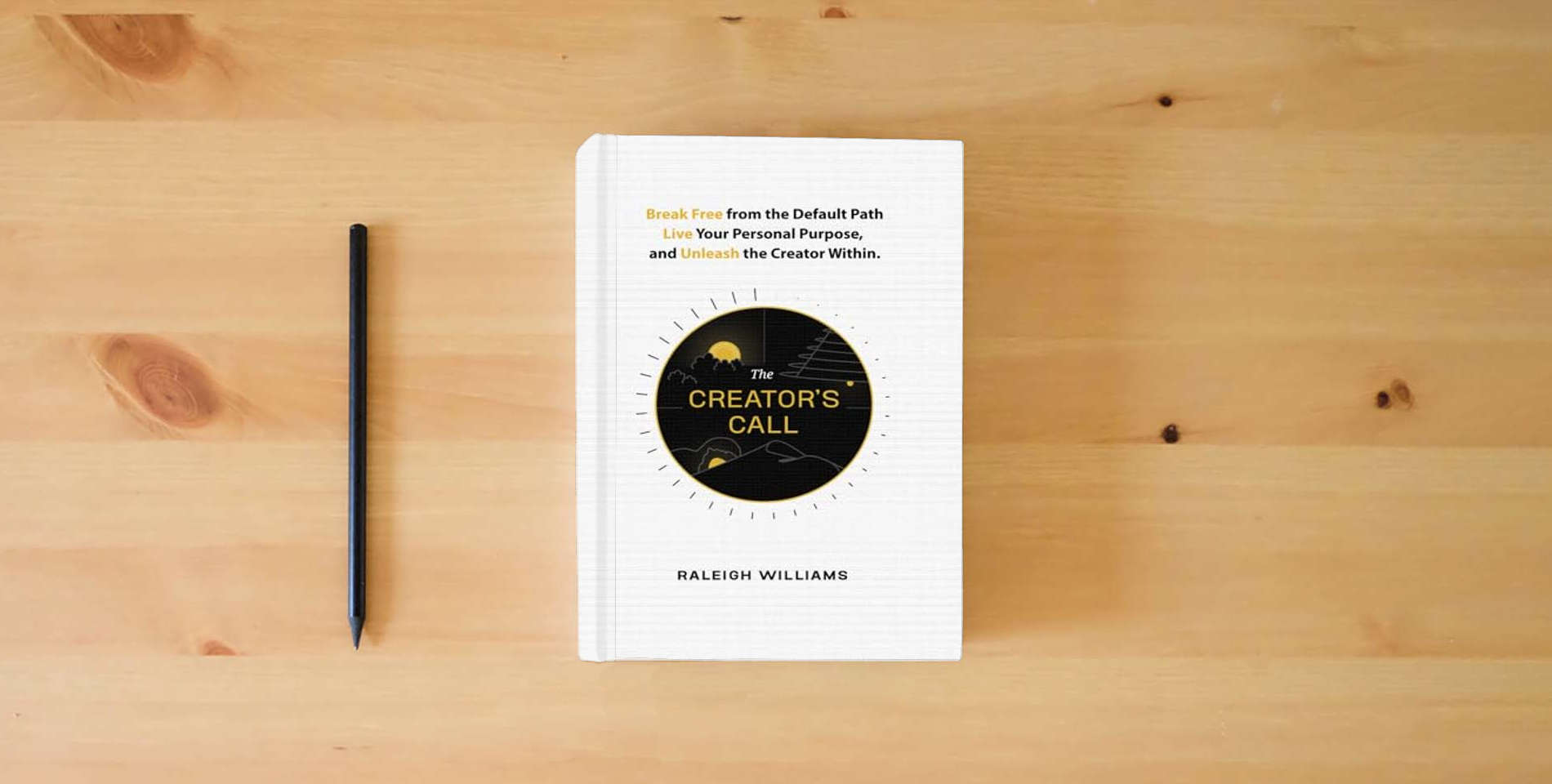 The book The Creator's Call: Break Free from the Default Path, Live Your Personal Purpose, and Unleash the Creator Within is on the table