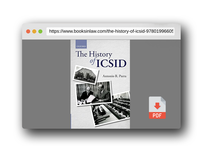 PDF Preview of the book The History of ICSID