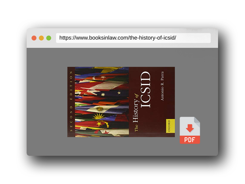 PDF Preview of the book The History of ICSID