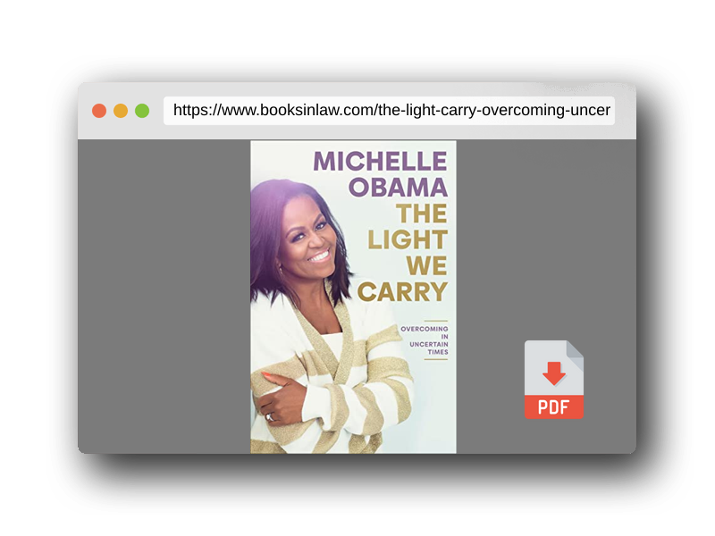 PDF Preview of the book The Light We Carry: Overcoming in Uncertain Times