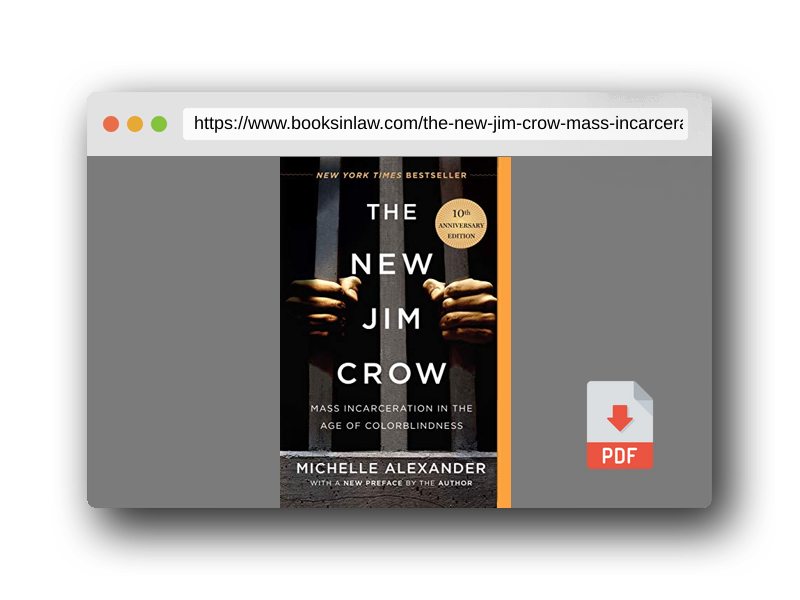 PDF Preview of the book The New Jim Crow: Mass Incarceration in the Age of Colorblindness