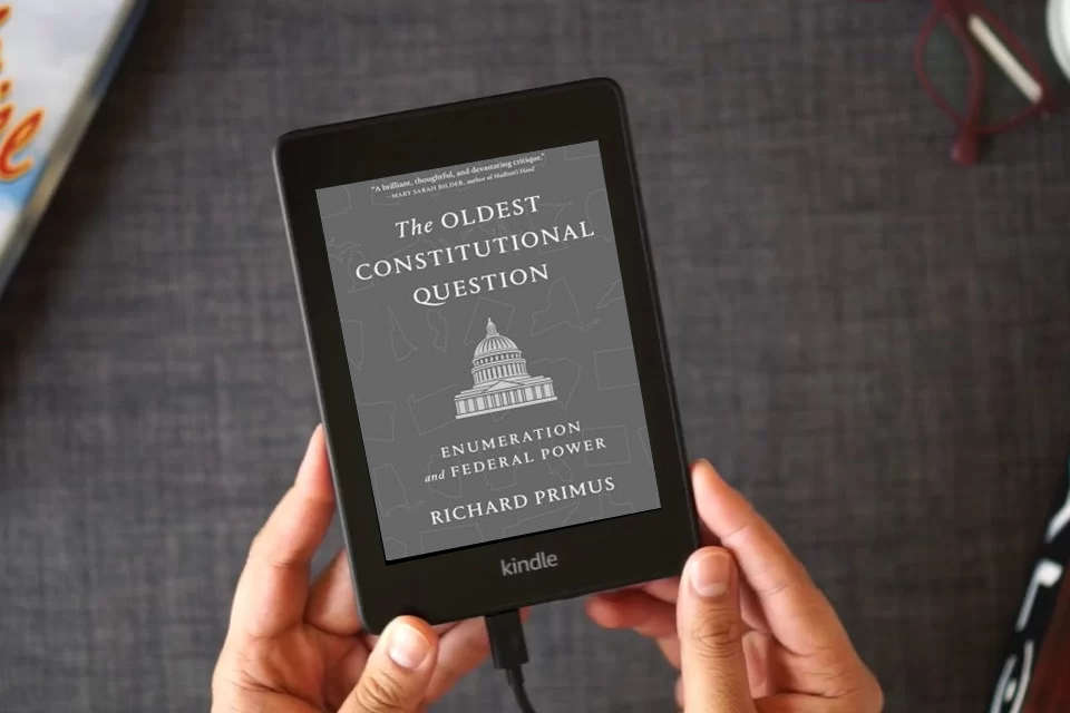 Read Online The Oldest Constitutional Question: Enumeration and Federal Power as a Kindle eBook