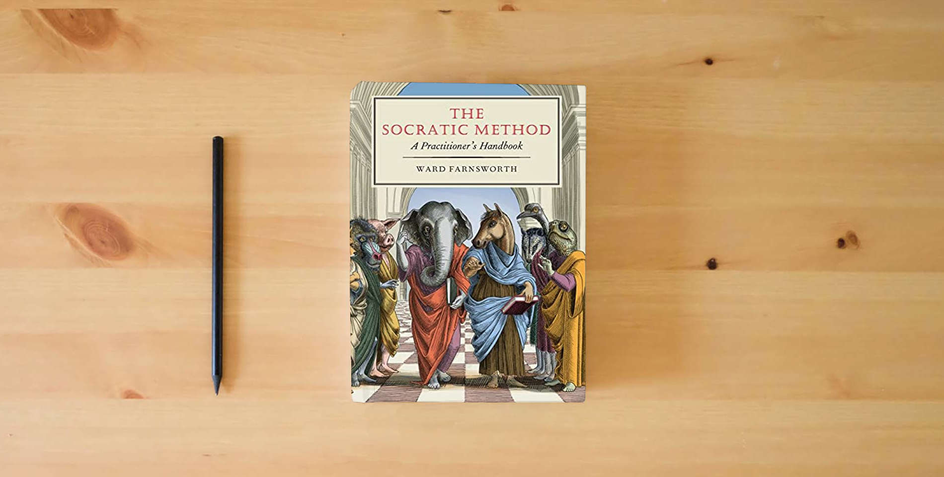 The book The Socratic Method: A Practitioner's Handbook is on the table