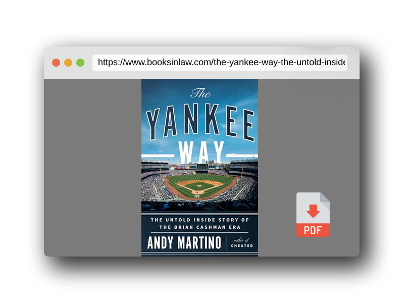 PDF Preview of the book The Yankee Way: The Untold Inside Story of the Brian Cashman Era