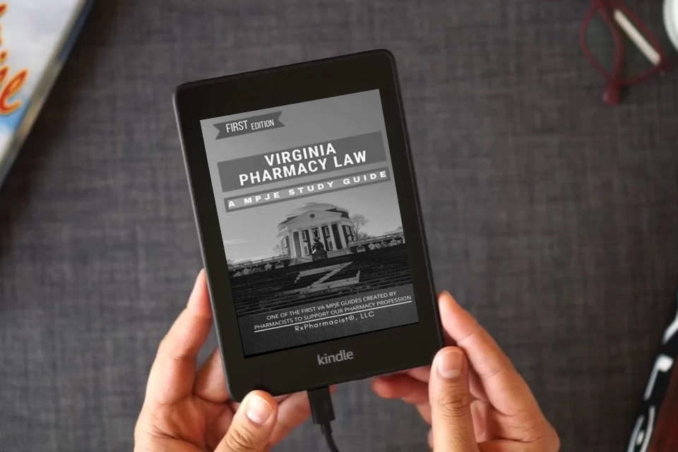 Read Online Virginia Pharmacy Law: A MPJE® Study Guide as a Kindle eBook