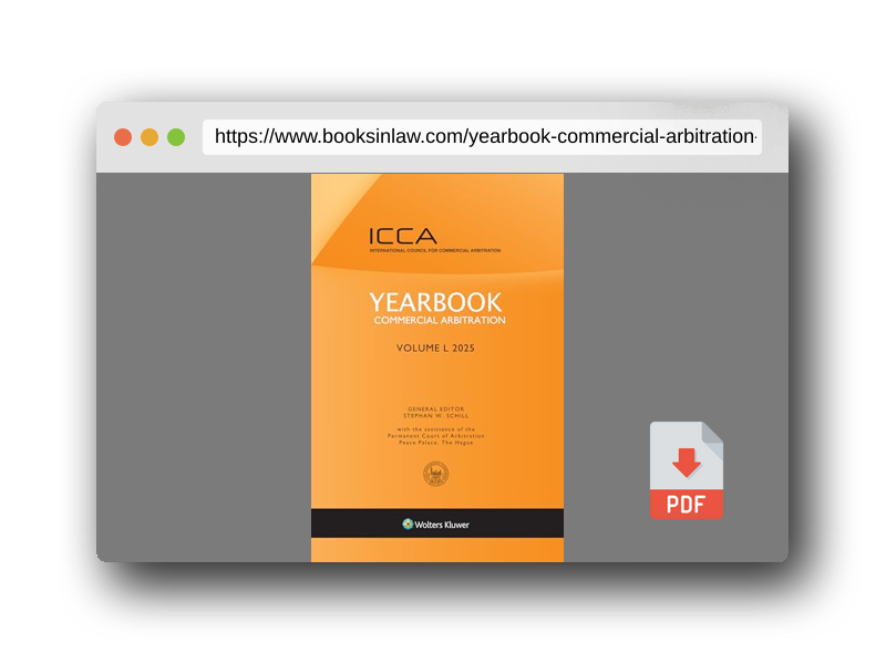 PDF Preview of the book Yearbook Commercial Arbitration, Volume L (2025)