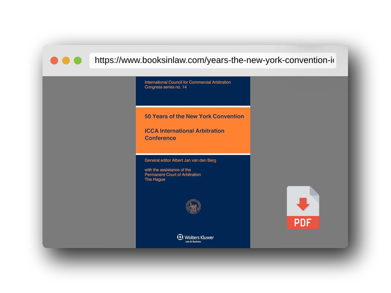 PDF Preview of the book 50 Years of the New York Convention (ICCA Congress Series) (International Council for Commerical Arbitration Congress)