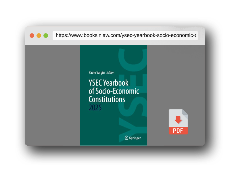 PDF Preview of the book YSEC Yearbook of Socio-Economic Constitutions 2025