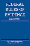 Book Cover: Federal Rules of Evidence; 2025 Edition: With Internal Cross-References