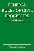 Book Cover: Federal Rules of Civil Procedure; 2024 Edition: With Statutory Supplement (Quick Desk Reference)