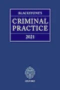 Book Cover: Blackstone's Criminal Practice 2021