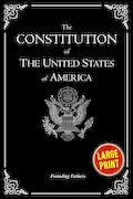 Book Cover: The Constitution of the United States of America: XL Large Print Edition, Easy Reading, (18 point Text). Us Constitution, Bill of Rights ,Declaration of Independence