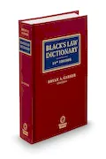 Book Cover: Black's Law Dictionary, 12th Edition