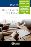 Book Cover: Basic Contract Law for Paralegals [Connected eBook with Study Center] (Aspen Paralegal Series)