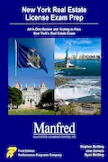 Book Cover: New York Real Estate License Exam Prep - Manfred Real Estate Learning Center Edition
