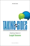 Book Cover: Taking Sides: Clashing Views on Legal Issues, 16th Edition