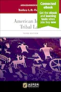 Book Cover: American Indian Tribal Law: [Connected eBook] (Aspen Coursebook Series)