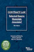 Book Cover: Contract Law, Selected Source Materials Annotated, 2017 Edition (Selected Statutes)