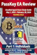 Book Cover: PassKey Learning Systems and HOCK International EA Review Part 1 Individuals Enrolled Agent Study Guide: May 1, 2025-February 28, 2026 Testing Cycle ... 1, 2025 - February 28, 2026 Testing Cycle))