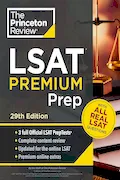 Book Cover: Princeton Review LSAT Premium Prep, 29th Edition: 3 Real LSAT PrepTests + Strategies & Review (Graduate School Test Preparation)