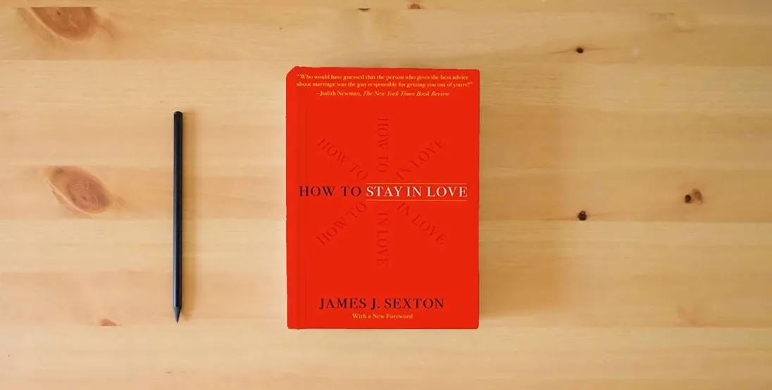 The book How to Stay in Love} is on the table