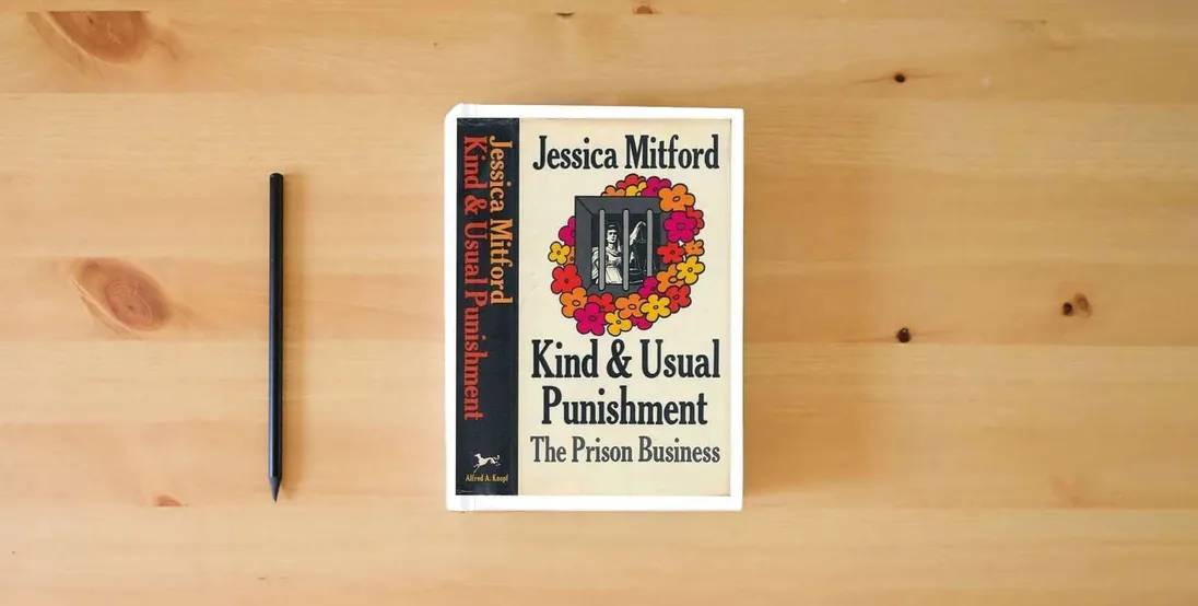 The book Kind and Usual Punishment: The Prison Business} is on the table