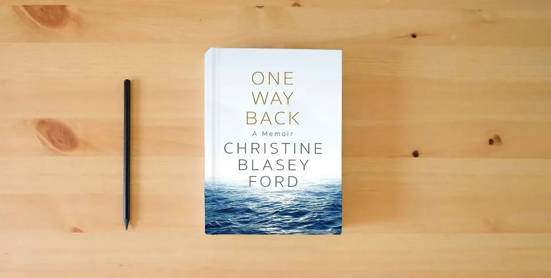 The book One Way Back: A Memoir} is on the table