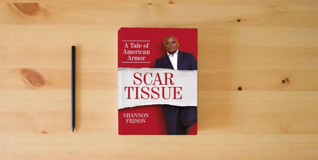The book Scar Tissue: A Tale of American Armor} is on the table