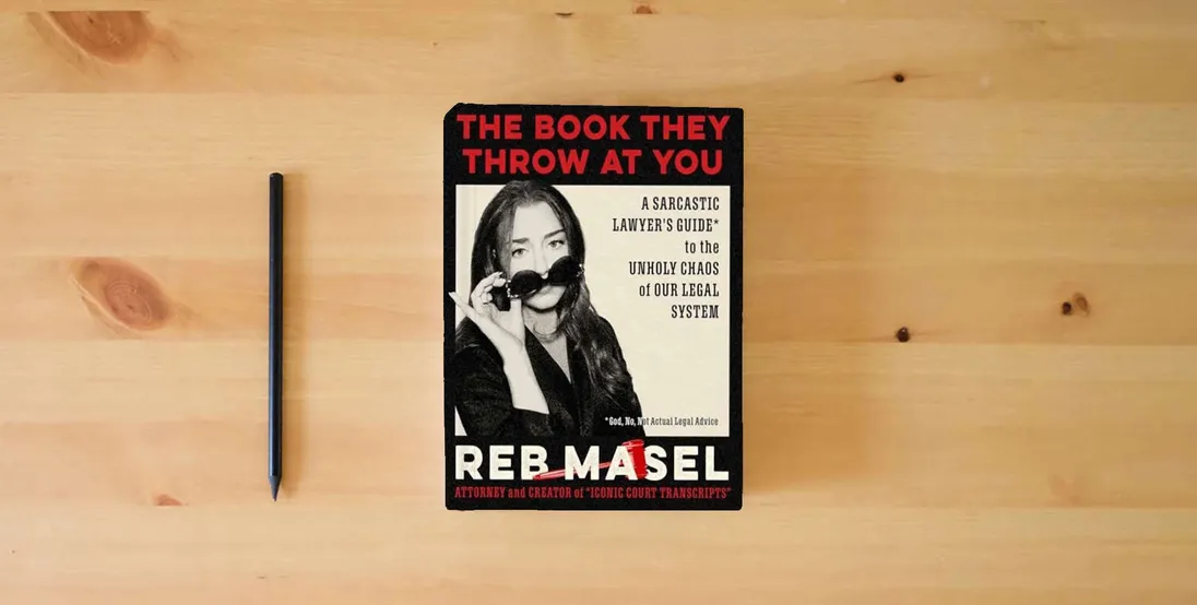 The book The Book They Throw At You} is on the table