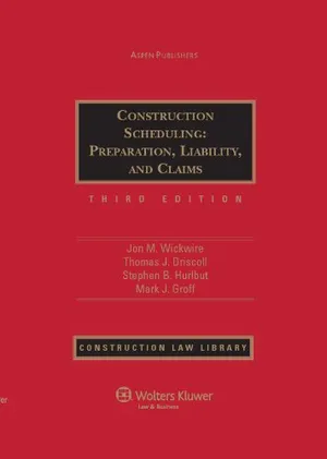 Book Cover: Construction Scheduling: Preparation Liability & Claims 3e