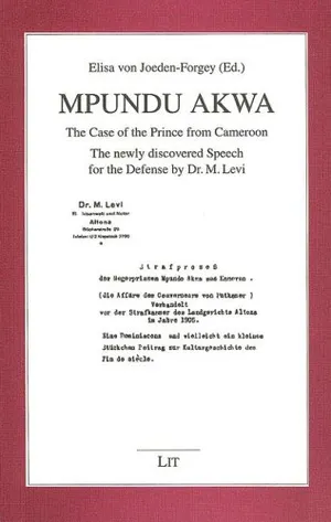 Book Cover: Mpundu Akwa: The Case of the Prince from Cameroon (Geschichte)