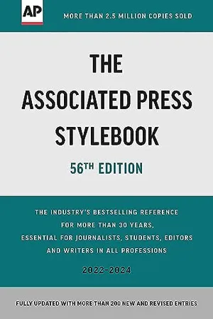 Book Cover: The Associated Press Stylebook: 2022-2024