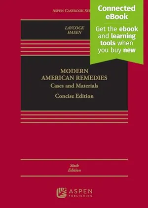 Book Cover: Modern American Remedies: Cases and Materials, Concise Sixth Edition [Connected eBook]