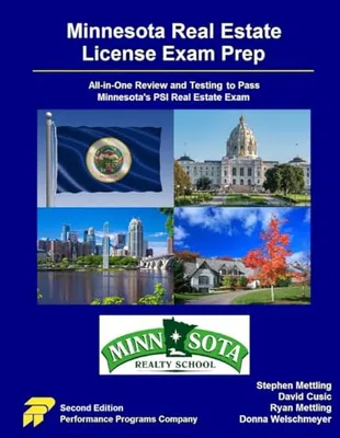Book Cover: Minnesota Real Estate License Exam Prep - Minnesota Realty School Edition