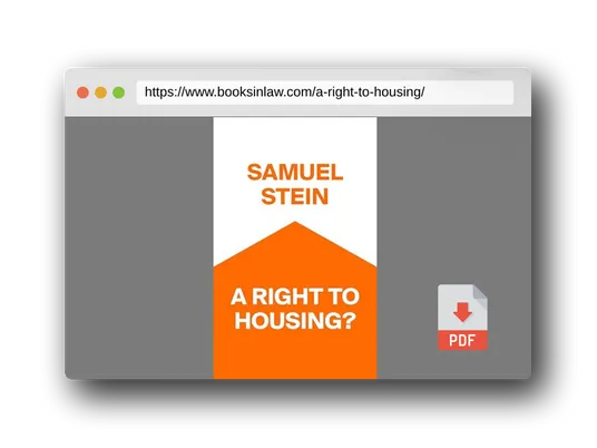 PDF Preview of the book A Right to Housing?