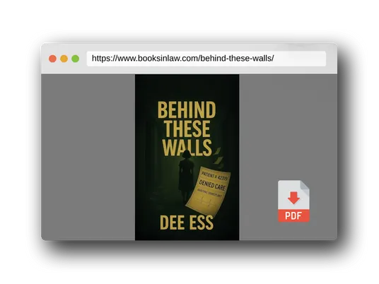 PDF Preview of the book Behind These Walls