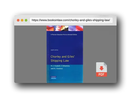 PDF Preview of the book Chorley and Giles' shipping law