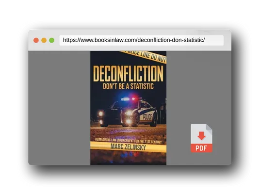 PDF Preview of the book Deconfliction: Don't Be a Statistic