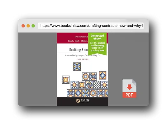 PDF Preview of the book Drafting Contracts: How and Why Lawyers Do What They Do [Connected Ebook] (Aspen Coursebook) (Aspen Coursebook Series)
