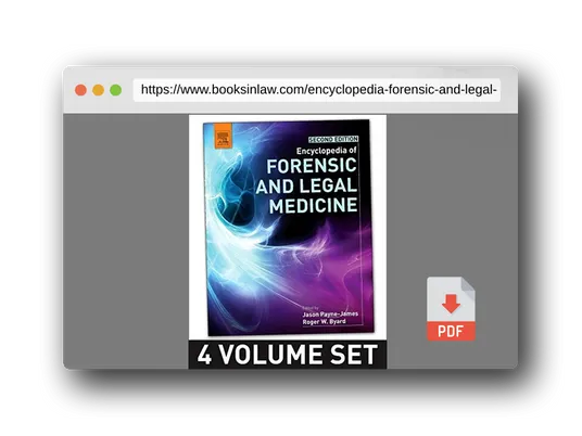 PDF Preview of the book Encyclopedia of Forensic and Legal Medicine
