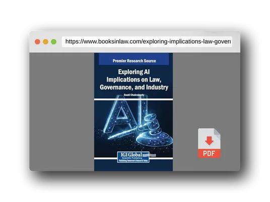 PDF Preview of the book Exploring Ai Implications on Law, Governance, and Industry