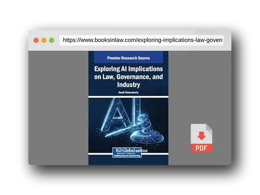 PDF Preview of the book Exploring Ai Implications on Law, Governance, and Industry